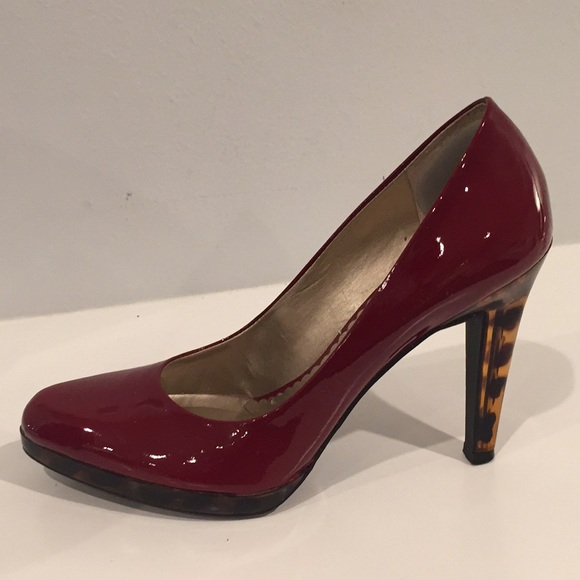 Jessica Simpson Shoes - JESSICA SIMPSON red, resin heels. Size 7.5